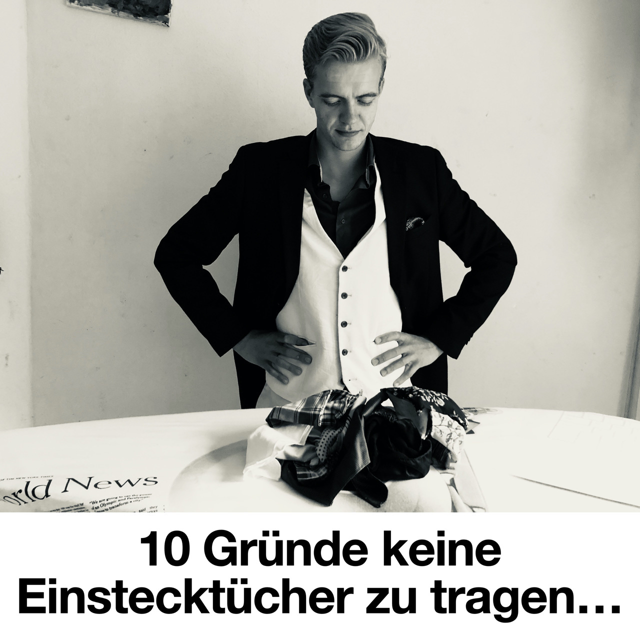 10 Gründe keine Einstecktücher zu tragen